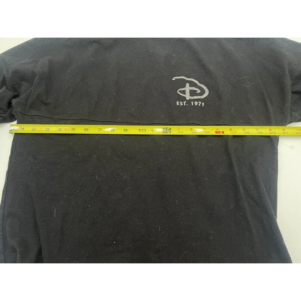 Walt Disney World Spirit Jersey Monochrome Black on Black Disney Parks XS